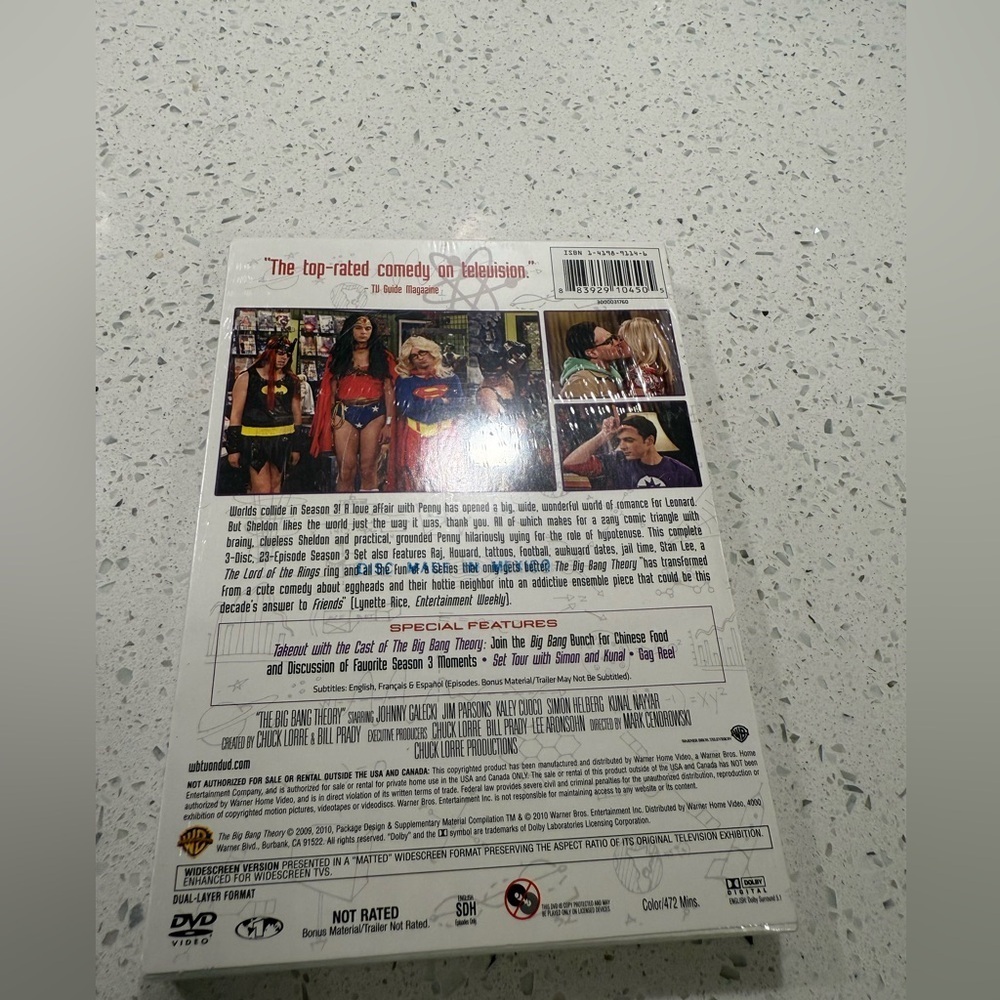 Big Bang Theory DVDs Seasons 1,2,&3 Full Seasons Brand New Sealed - Picture 7 of 7
